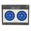 2 x Blue Om Mandala 6cm Sunseal Glass Sticker
