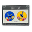 2 x Blue Wrens 6cm Sunseal Glass Sticker