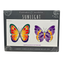 2 x Australian Bush Butterflies 6cm Sunseal Glass Sticker