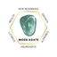 Moss Agate Oval Shape Worry Stone (Thumb Stone)