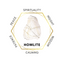 White Howlite Heart Shape Worry Stone (Thumb Stone)