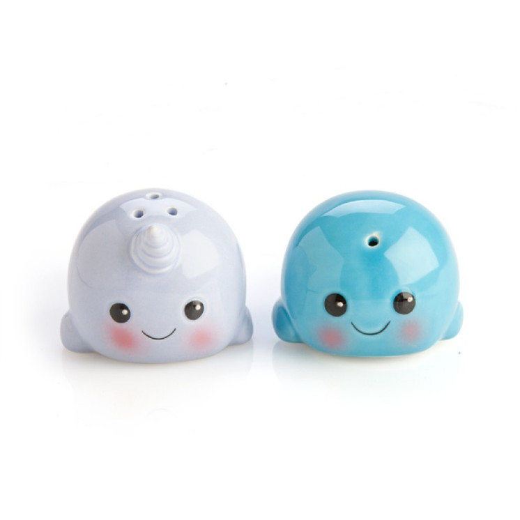 Whale & Narwhal Salt & Pepper Shakers