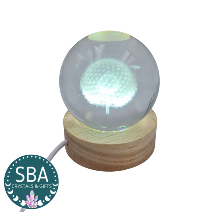 USB Cool White Light LED Sphere Stand