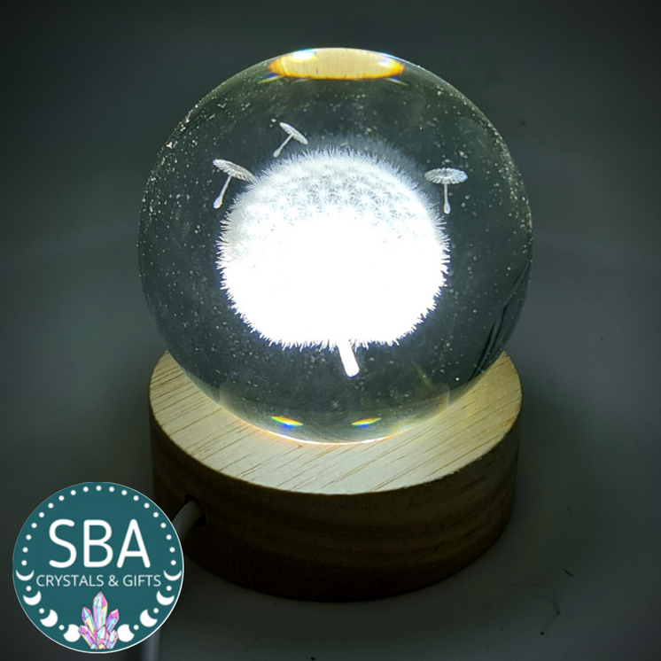 USB Cool White Light LED Sphere Stand