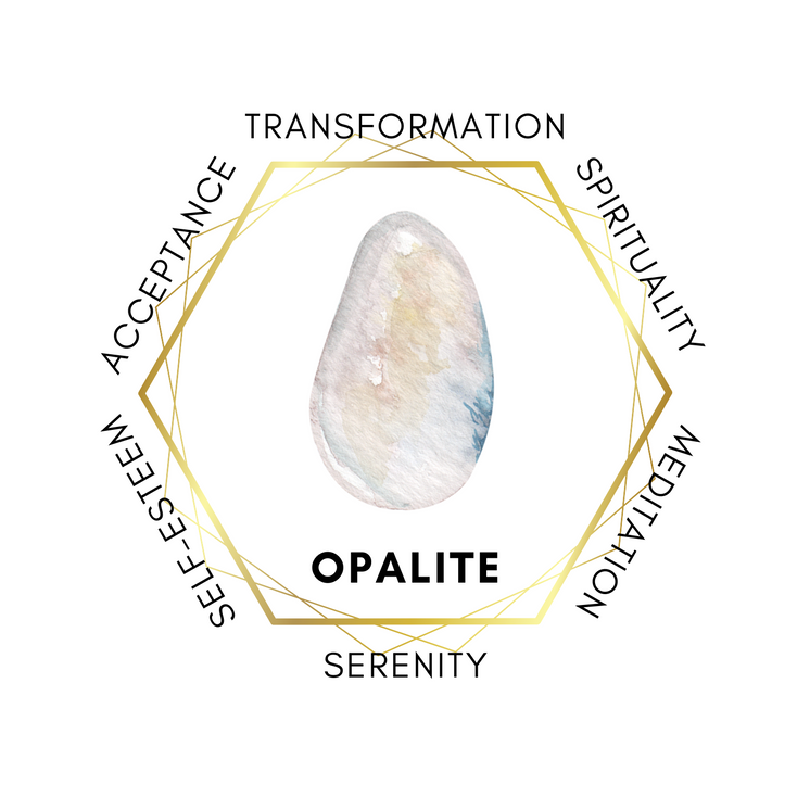 Mini Gemstone Pyramid - Opalite x 2