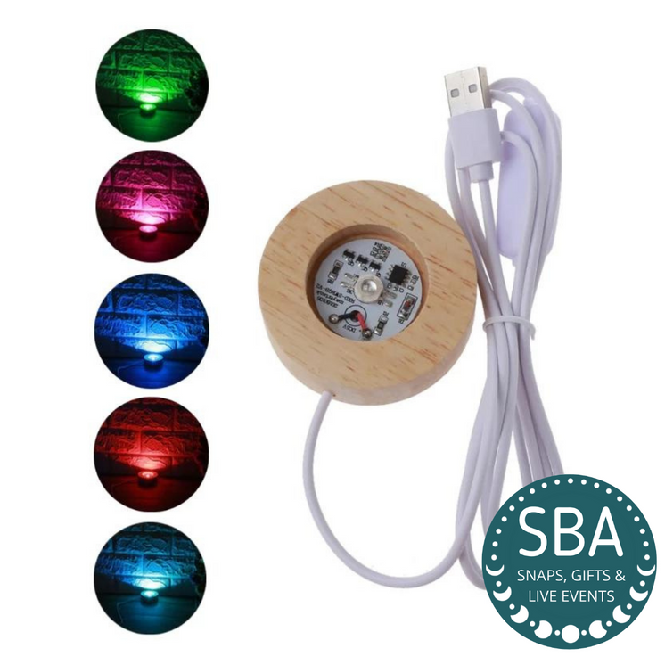 USB Multi-colour LED Sphere Stand