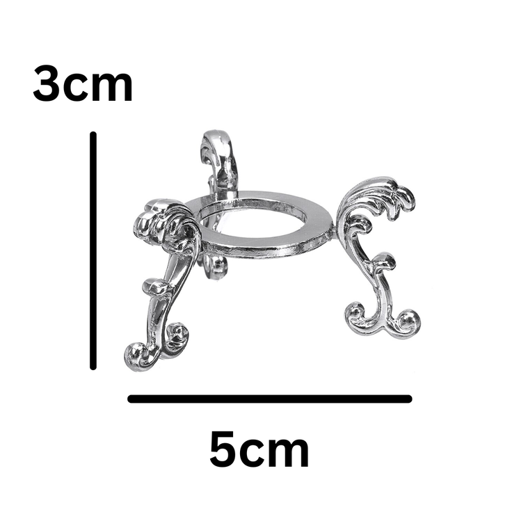Metal Sphere Stand - Silver