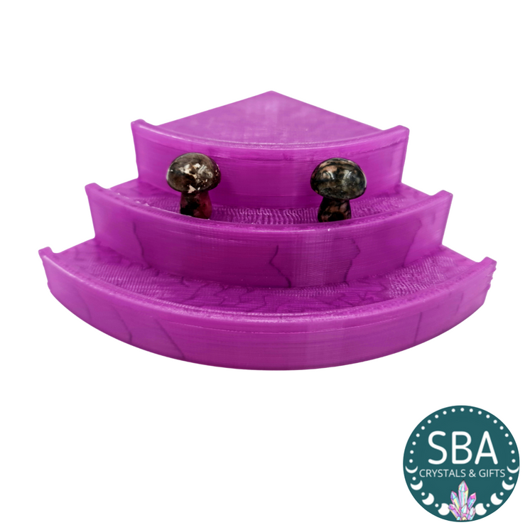 Small Corner Mushroom Display Stand - Purple