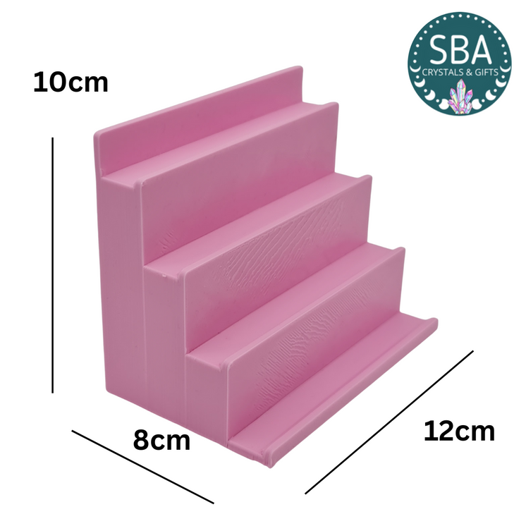 Small Gemstone Carving Display Stand - Pink