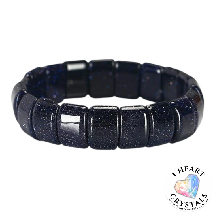 Gemstone Bracelet - Blue Goldstone