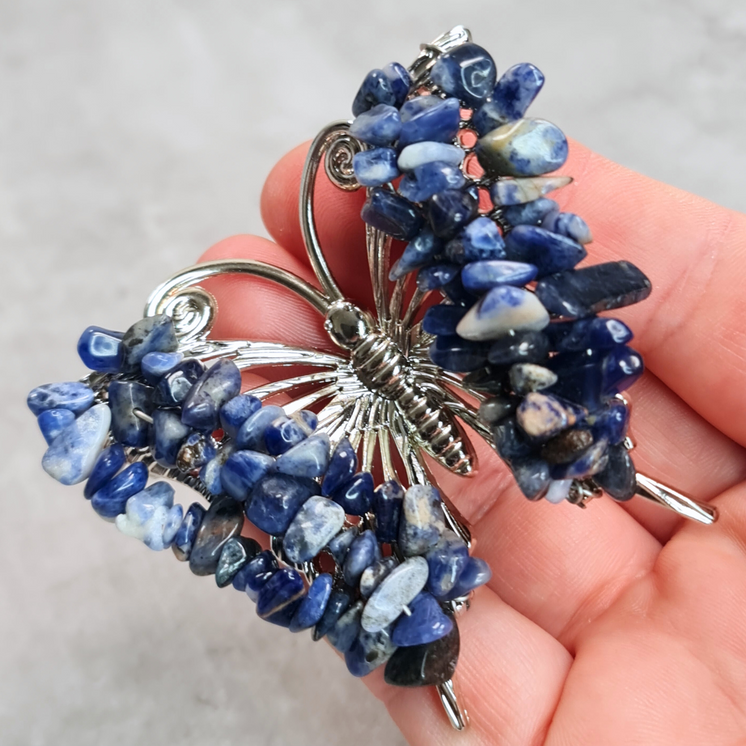 Gemstone Butterfly - Sodalite
