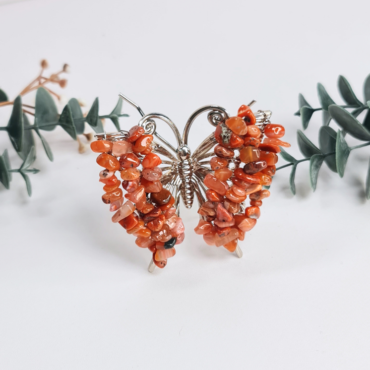 Gemstone Butterfly - Carnelian