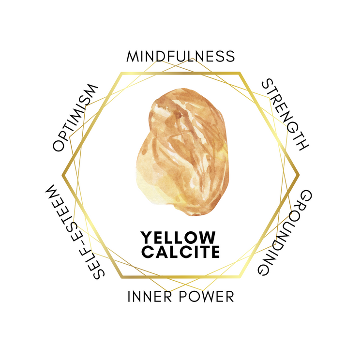 Gemstone Butterfly - Yellow Calcite
