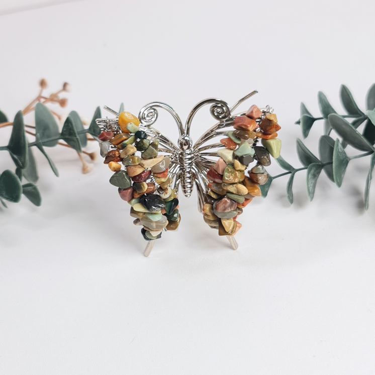 Gemstone Butterfly - Picasso Jasper