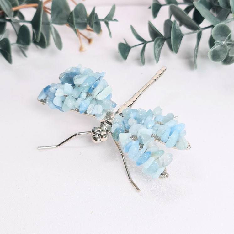 Gemstone Dragonfly - Aquamarine