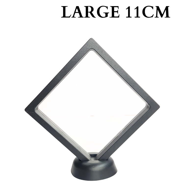11cm Large Square Floating Display Stand - Black