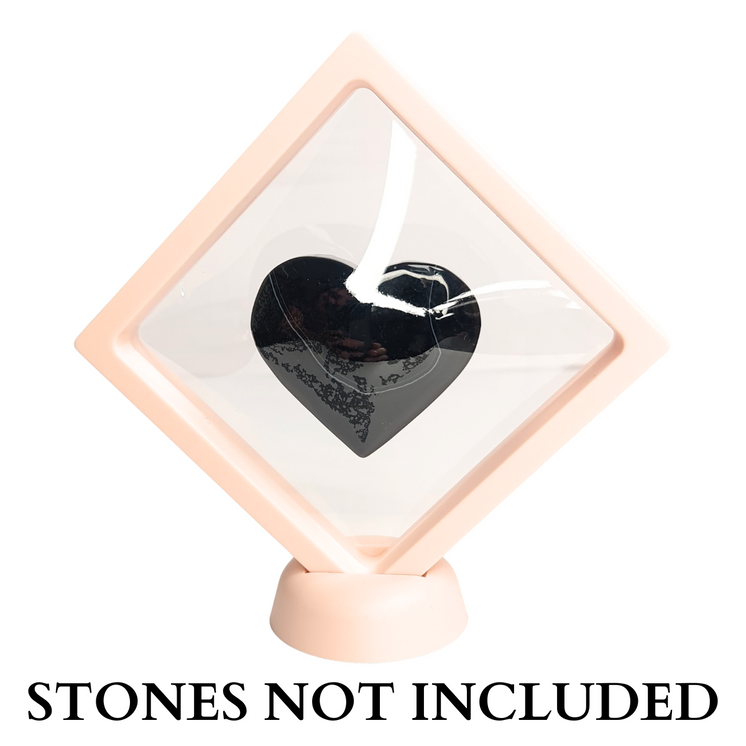 11cm Large Square Floating Display Stand - Apricot