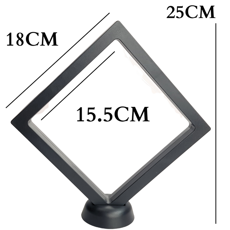 18cm XX Large Square Floating Display Stand - Black