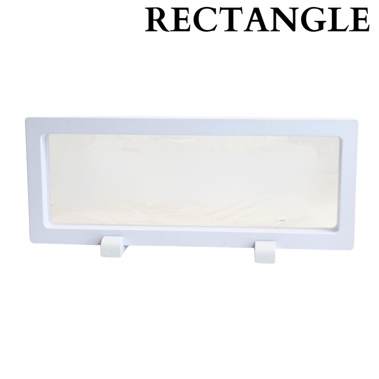Rectangle Floating Display Stand - White