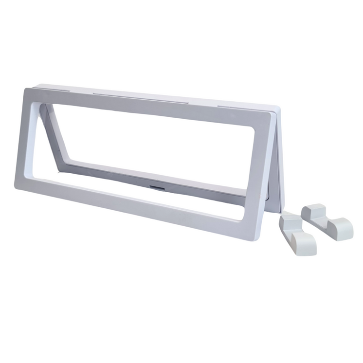 Rectangle Floating Display Stand - White
