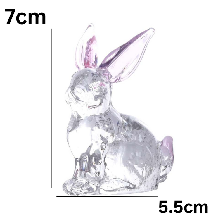 Glass Rabbit - Pink