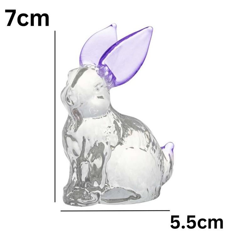 Glass Rabbit - Purple