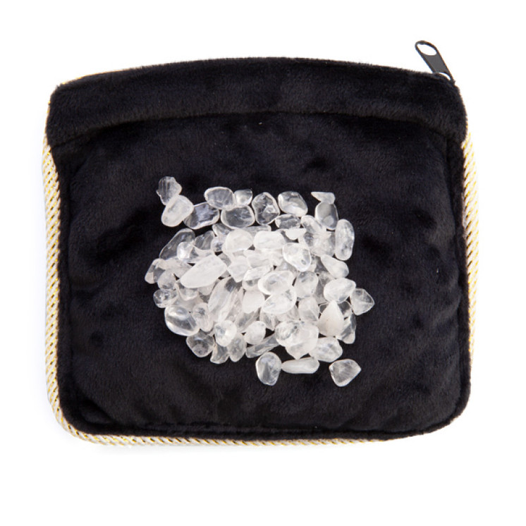 Clear Quartz Gemstone Energy Pillow