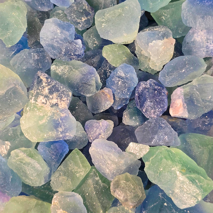 Gemstone Rough 100g - Blue/Purple Fluorite