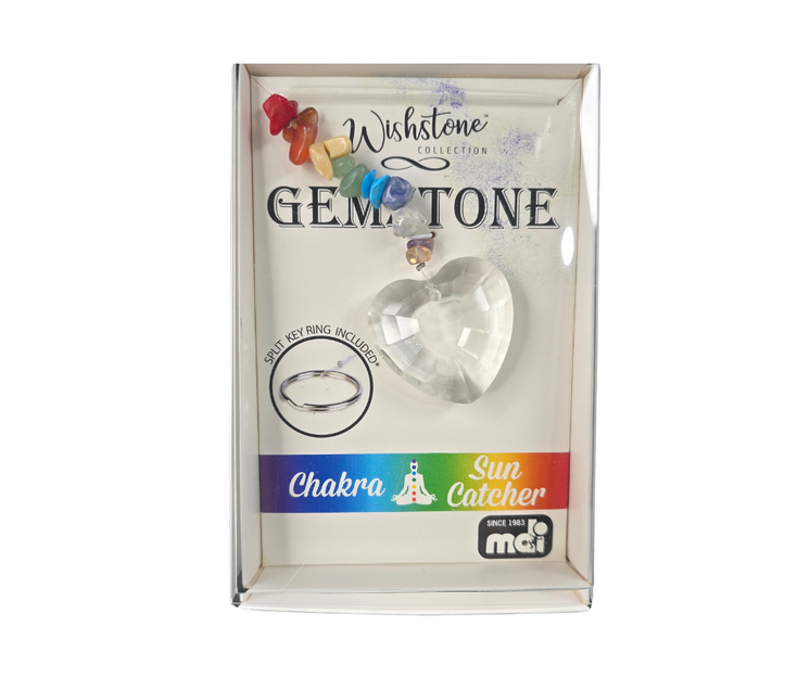   Chakra Gemstone Suncatcher  - Heart