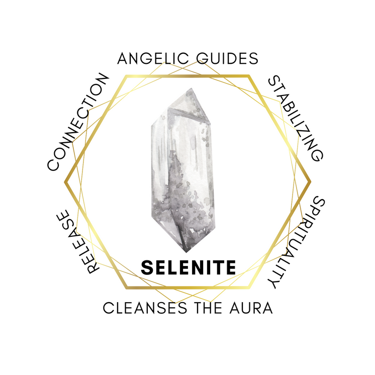 8cm-10cm Aura Coated Selenite Tower - Purple/Yellow