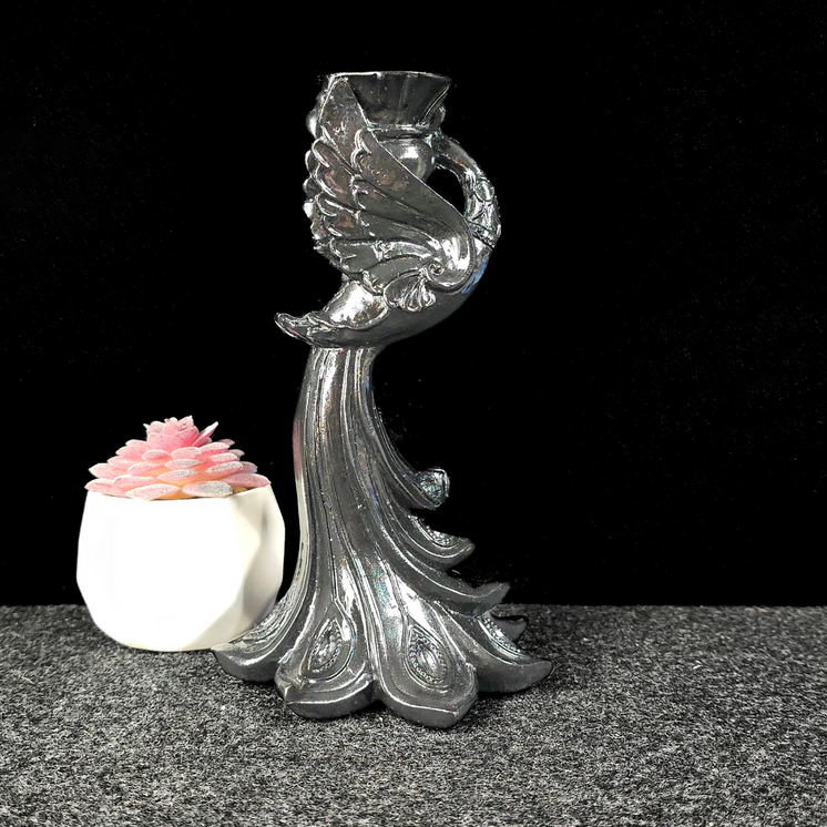 Black Peacock Sphere Stand