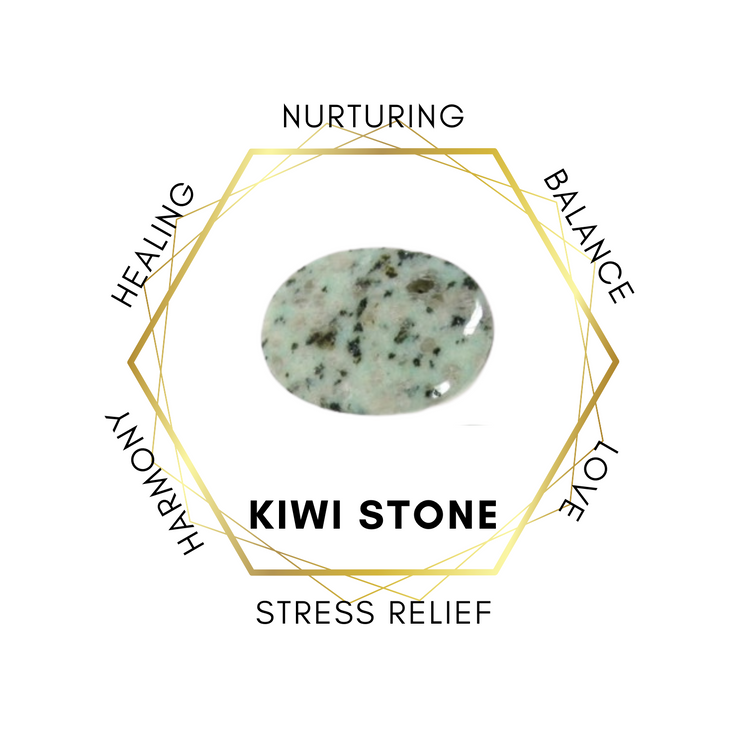 3cm Gemstone Star - Kiwi Jasper