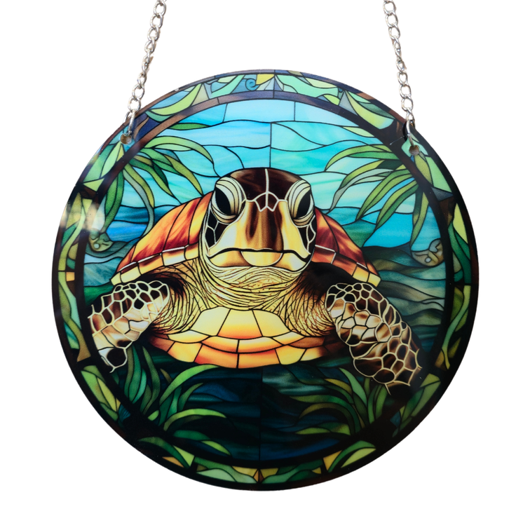 15cm Acrylic Suncatcher - Turtle