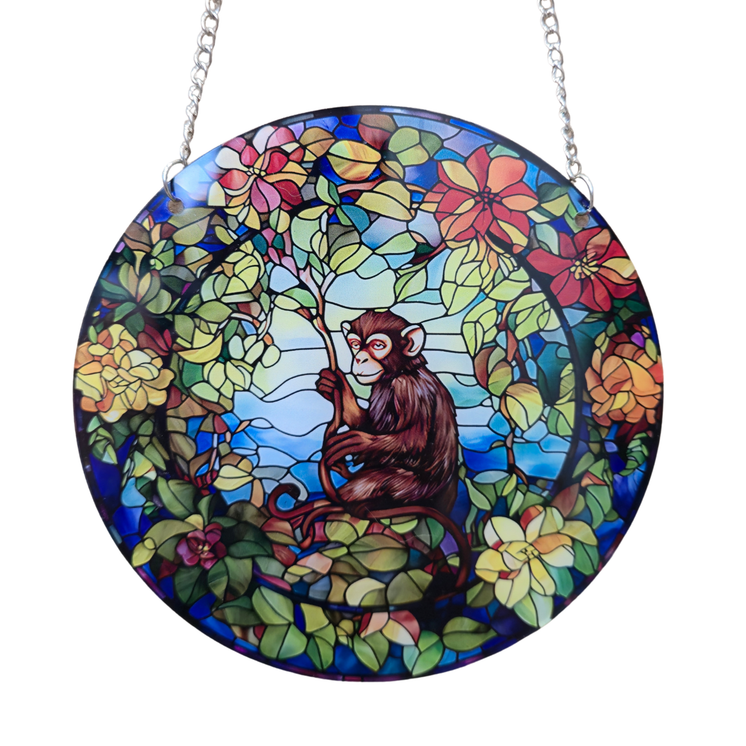 15cm Acrylic Suncatcher - Monkey
