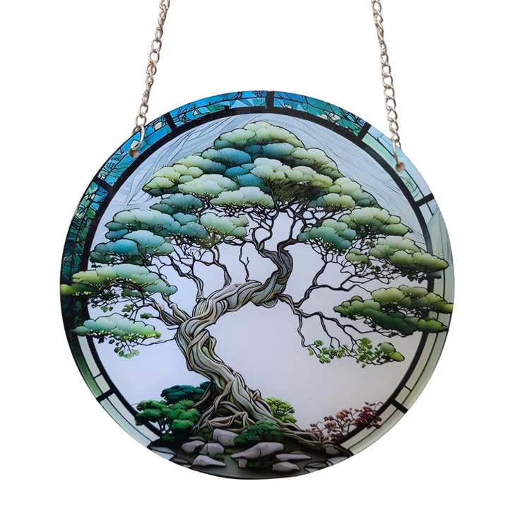 15cm Acrylic Suncatcher - Bonsai