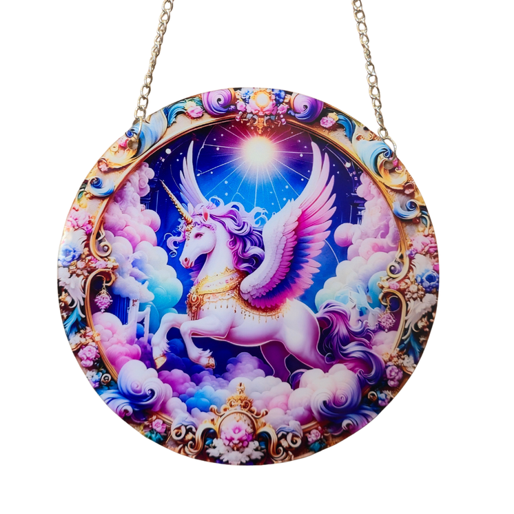 15cm Acrylic Suncatcher - Pegasus