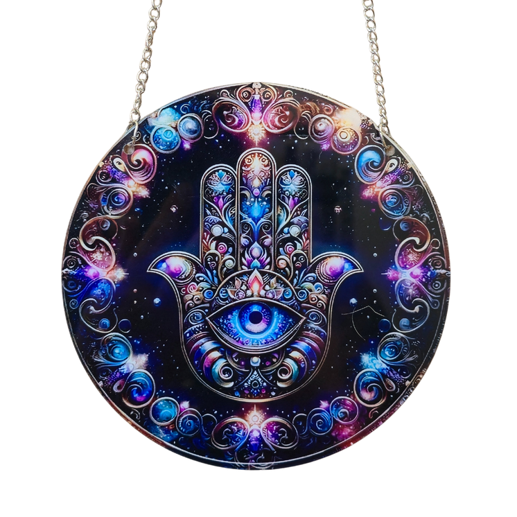 15cm Acrylic Suncatcher - Hamsa