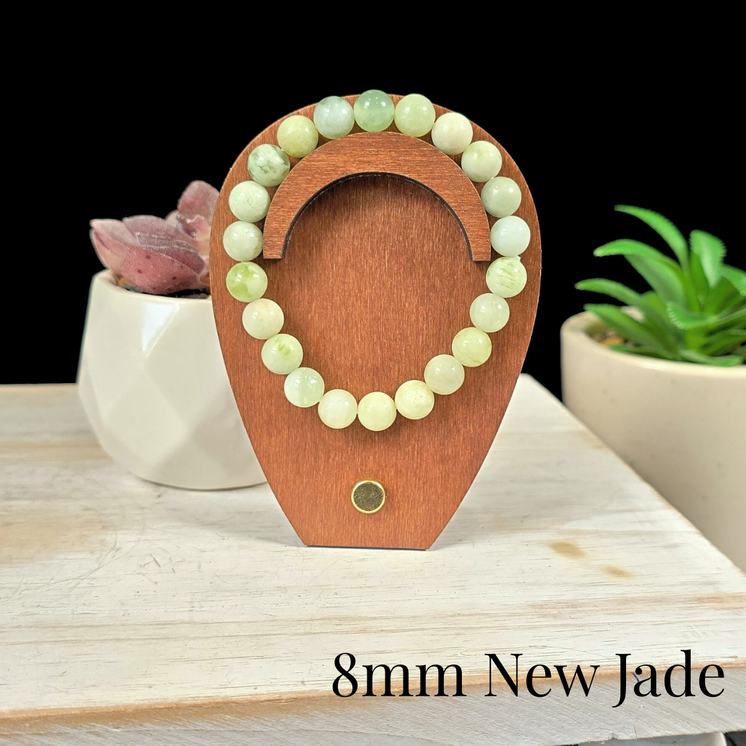 8mm New Jade Gemstone Bracelet