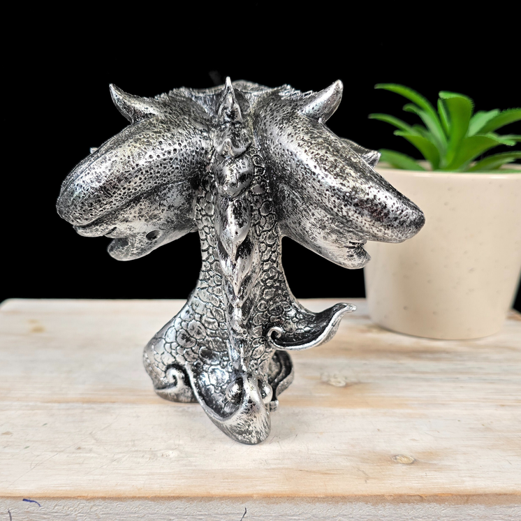 Silver Baby Dragon Sphere Stand