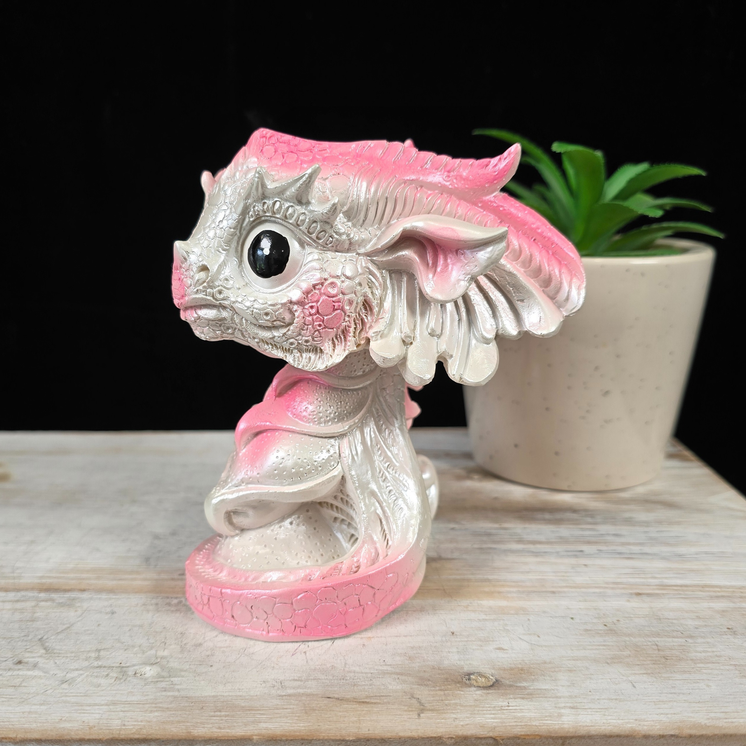 Light Pink Baby Dragon Sphere Stand