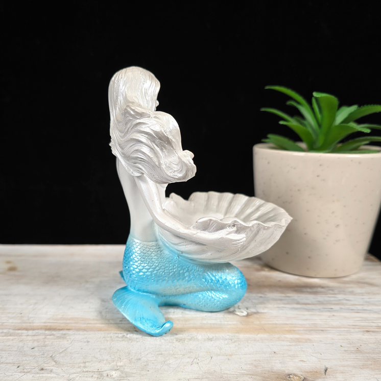 Light Blue Mermaid Sphere Stand