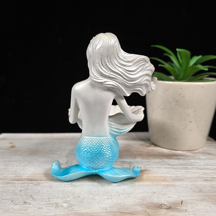Light Blue Mermaid Sphere Stand