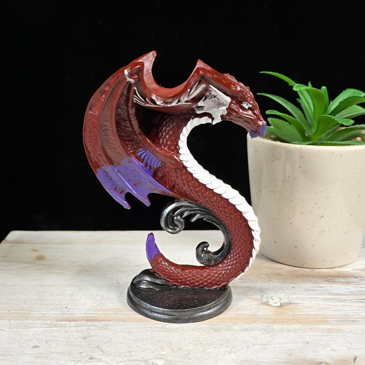 Red Serpent Sphere Stand