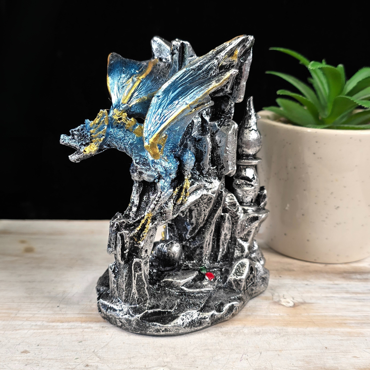 Blue Dragon Castle Sphere Stand