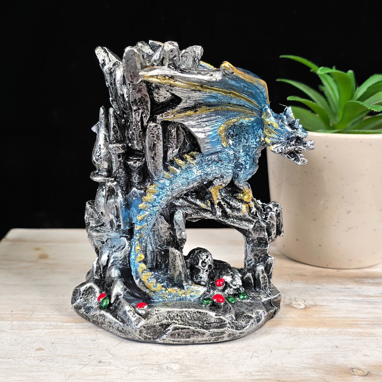 Blue Dragon Castle Sphere Stand