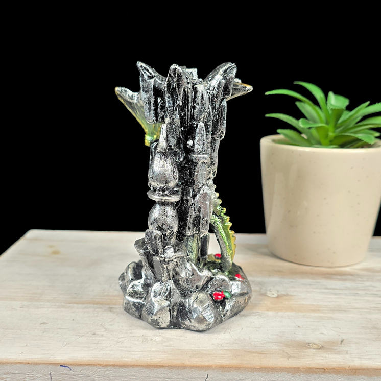 Green Dragon Castle Sphere Stand