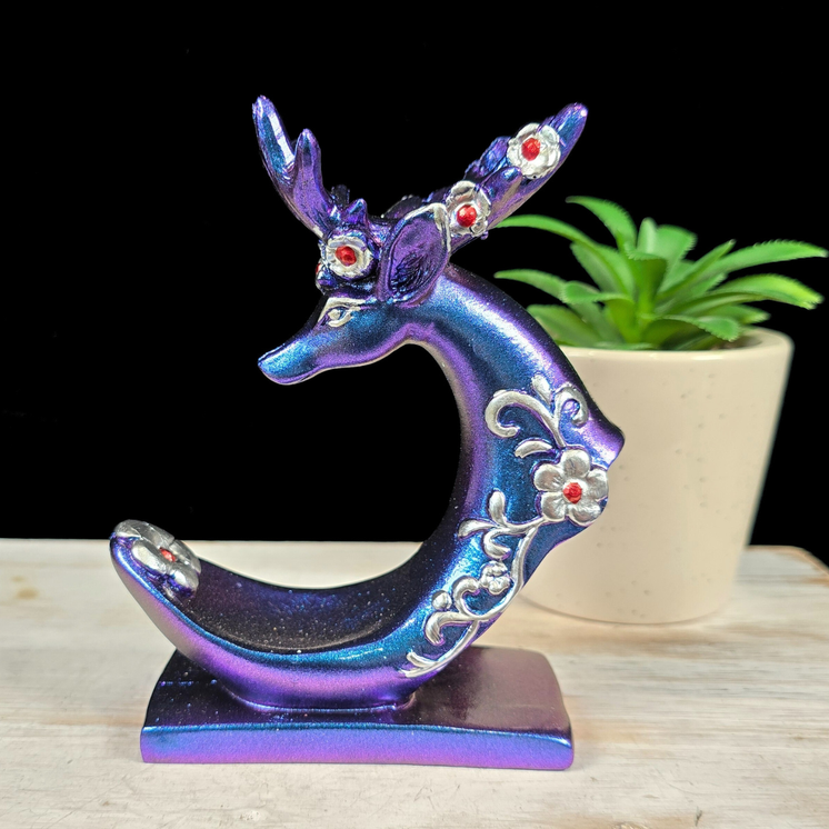 Purple/Blue Deer Double Sphere Stand