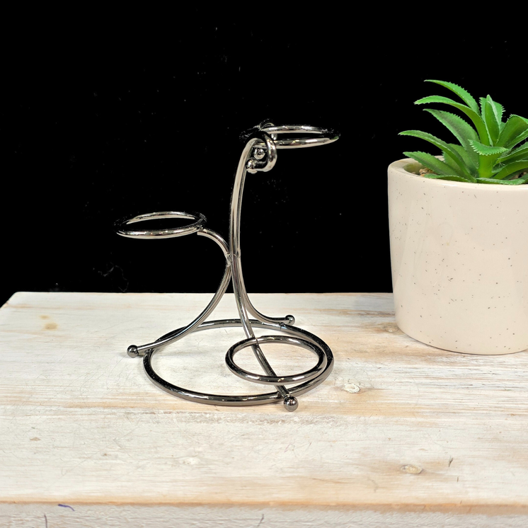 Gunmetal Grey 3 Sphere Metal Stand