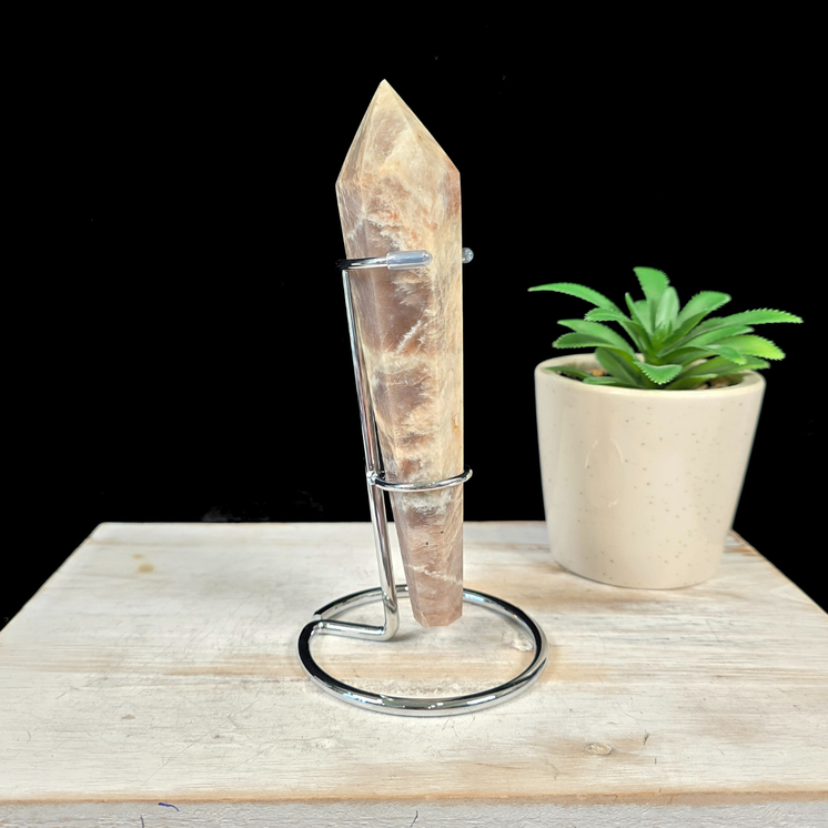 Large Silver Metal Wand Stand