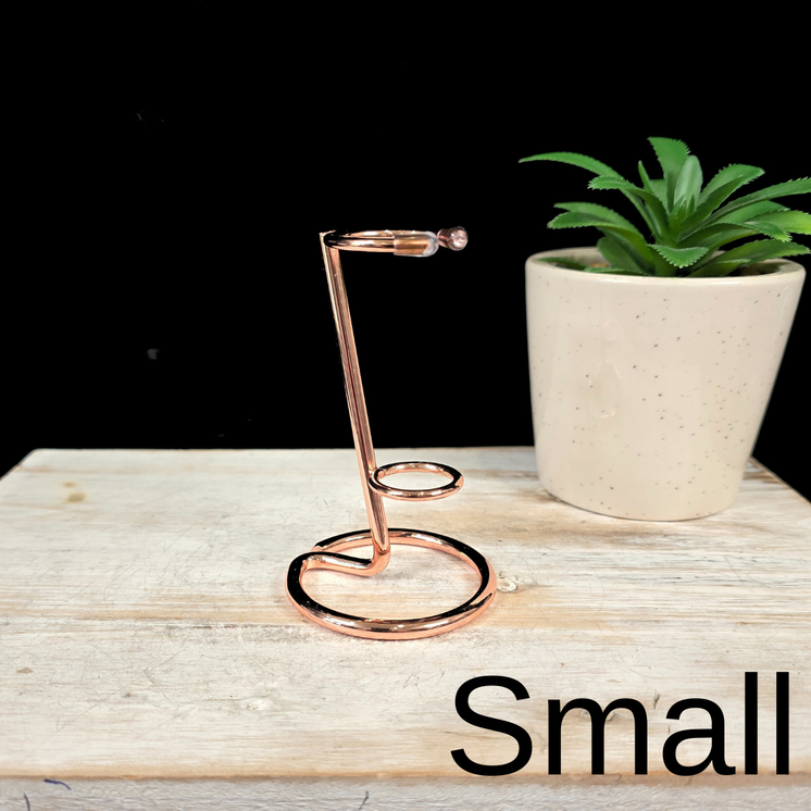 Small Rose Gold Metal Wand Stand